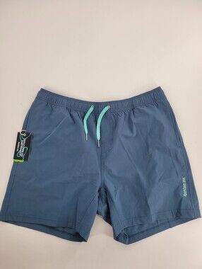 Bamboo Ave Shorts Mens Size L Sky Blue 6" Short Comfy New